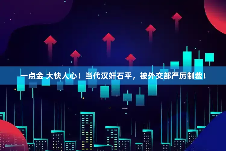 一点金 大快人心！当代汉奸石平，被外交部严厉制裁！