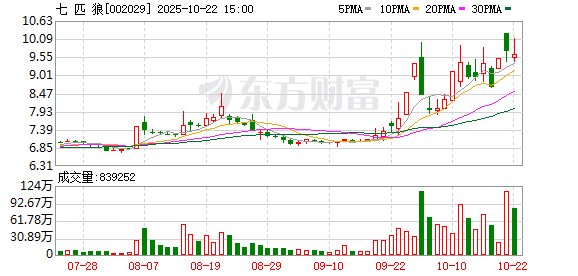 日富农优配 七匹狼：2024年年度权益分派实施公告